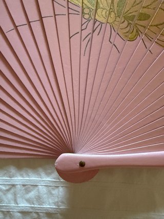 Abanico pintado a mano mariposa