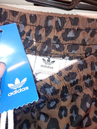 Pantalones Adidas Anchos Leopardo Talla L