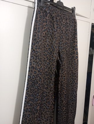 Pantalones Adidas Anchos Leopardo Talla L