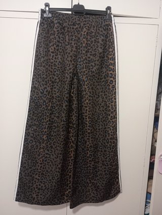 Pantalones Adidas Anchos Leopardo Talla L