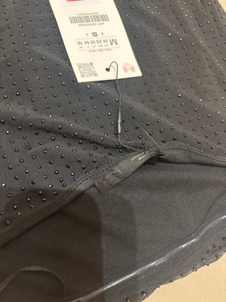 Vestido negro con brillo