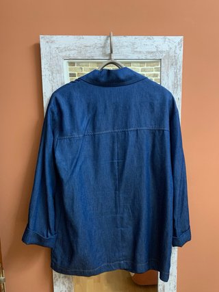 Blazer oversize Zara denim azul ,envio rapido