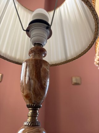 Lámpara vintage mármol