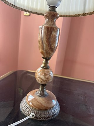 Lámpara vintage mármol