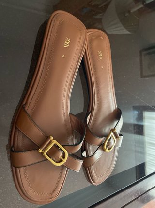 Sandalias Zara Marrón Talla 40