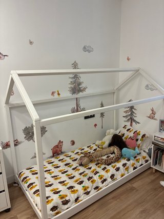 Cama infantil 90 estructura casita