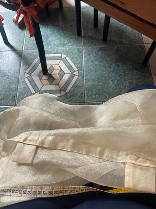 Tenda velata effetto brillantinato