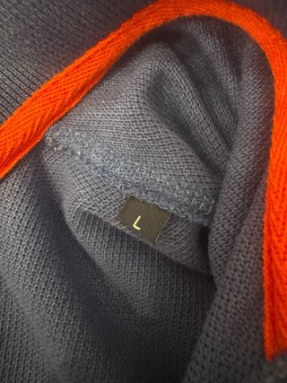 Polo Caramelo Azul Hombre