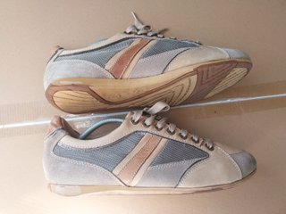 Geox Respira Scarpe Suede Beige/Grigio Tg 42