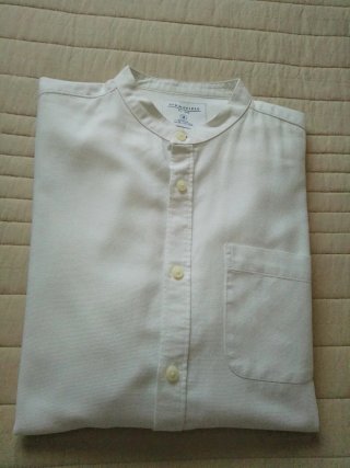 Camisa Springfield Talla M Cuello Mao Blanca