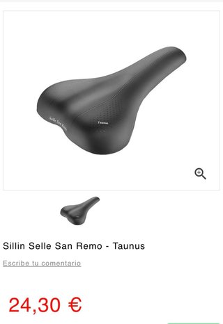 Sillín Selle San Remo Taunus Negro