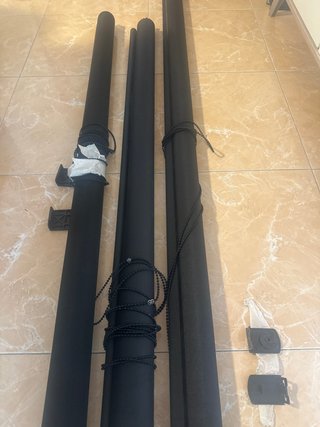 3 Estor enrollable PVC negro se aceptan ofertas