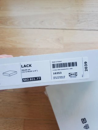 Baldas Lack Cuadradas IKEA (2uds)