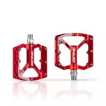 Pedales Plataforma Aluminio Rojos CR-2