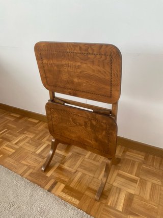 Mesita auxiliar plegable de madera