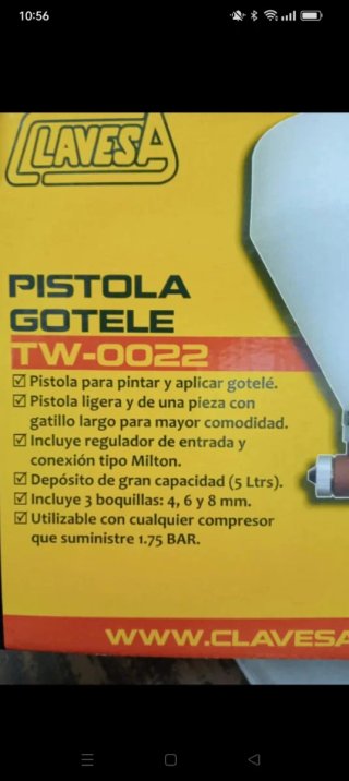 Pistola de gotelenueva