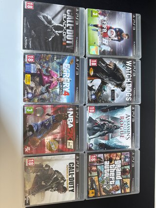Juegos PS3: Call of Duty, FIFA, GTA V, etc.