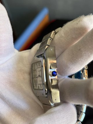 Reloj Cartier Plata y Blanco 45mm