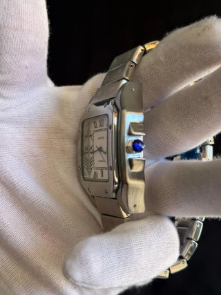 Reloj Cartier Plata y Blanco 45mm