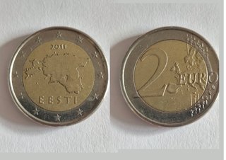 Estonia. Moneda 2 Euros
