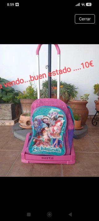 Mochila con carro Enchantimals 8€