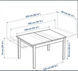 Mesa extensible BJURSTA IKEA