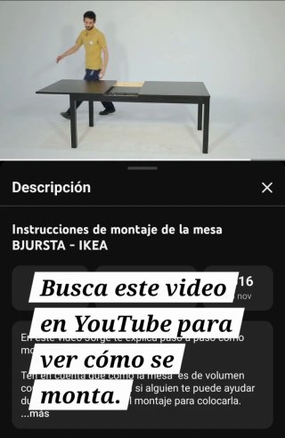 Mesa extensible BJURSTA IKEA