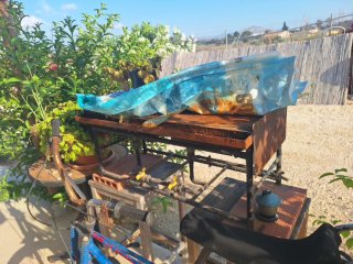 Plancha de gas butano