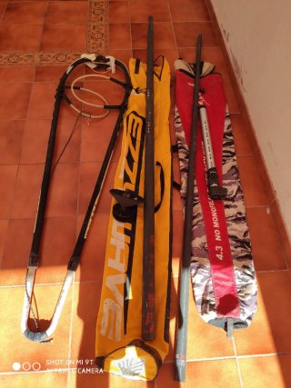 Equipo completo windsurf: tabla, mástil