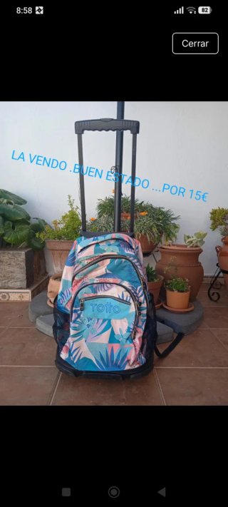 Mochila con ruedas Totto 10€