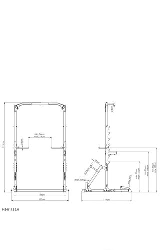 Jaula Rack Gimnasio con fondos y land mine