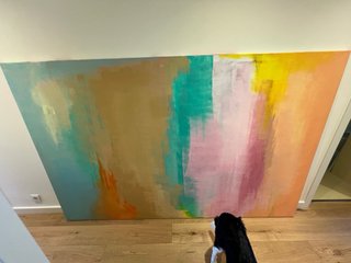 Cuadro abstracto grande 250x160 cm