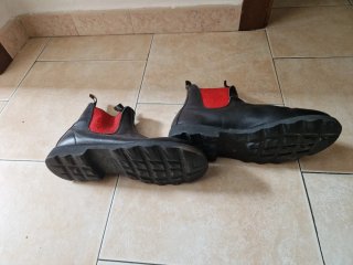 Stivaletti Blundstone 508 Pelle Neri Rossi
