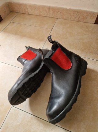 Stivaletti Blundstone 508 Pelle Neri Rossi