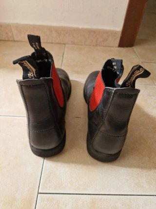 Stivaletti Blundstone 508 Pelle Neri Rossi