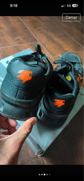 Zapatillas COFRA Power Negras y Naranjas