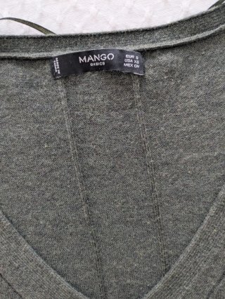 Vestido Mango Verde Talla S