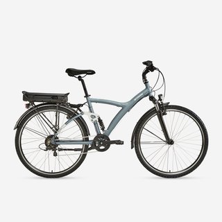 Bicicleta eléctrica trekking doble suspensión Riverside