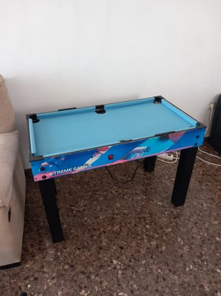 Mesa futbolín multijuegos 4 en 1