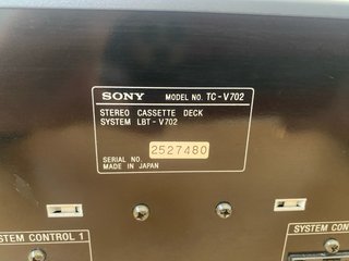Pletina Sony TC-V702 - LEER