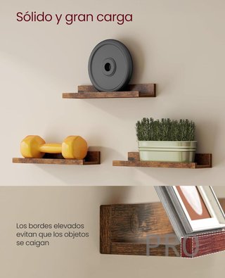 Estantes colgantes de pared juego de 3