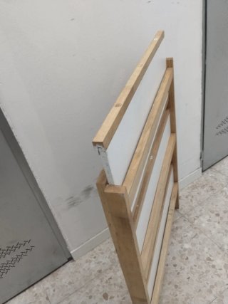 Repisa plegable madera pino y pino blanco