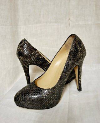 Scarpe L'Artigiano di Brera Pitone Nero/Marrone