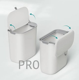 Cubo de basura colgante con tapa
