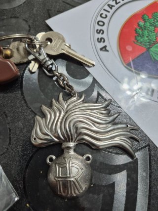 Portachiavi Carabinieri + Adesivi Ass Naz