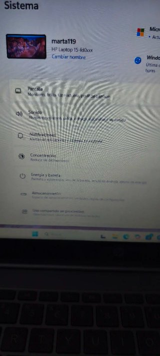 Ordenador portátil HP Plata