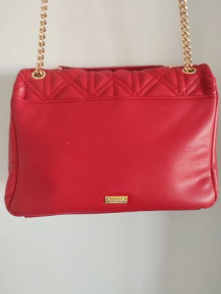 Bolso de fiesta Morgan rojo acolchado
