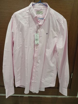 Camisa Silbon Rayas Rosas y Blancas Talla XL
