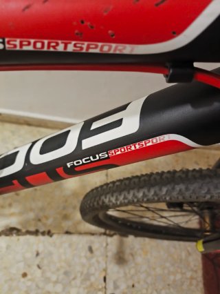 Bicicleta MTB 26 Negra y Roja