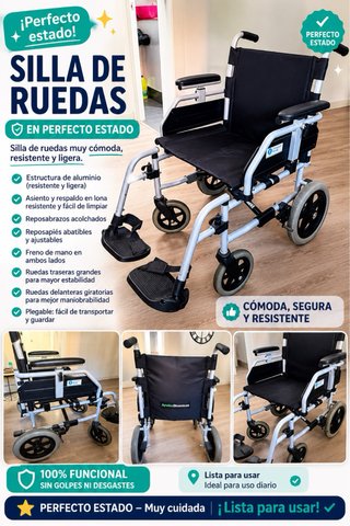 Silla ruedas de adulto en perfecto estado